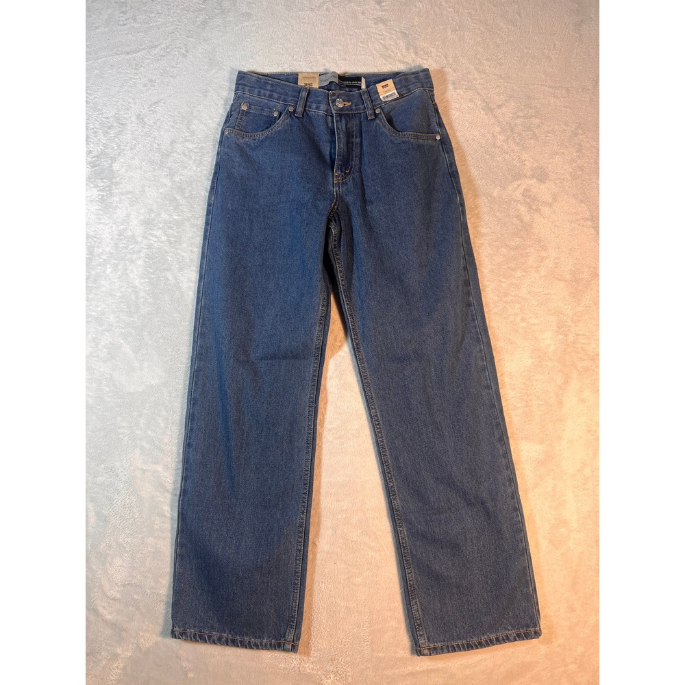 Levis Boys 16 Regular SilverTab Loose Straight Jeans 28x30 Medium Wash NWT